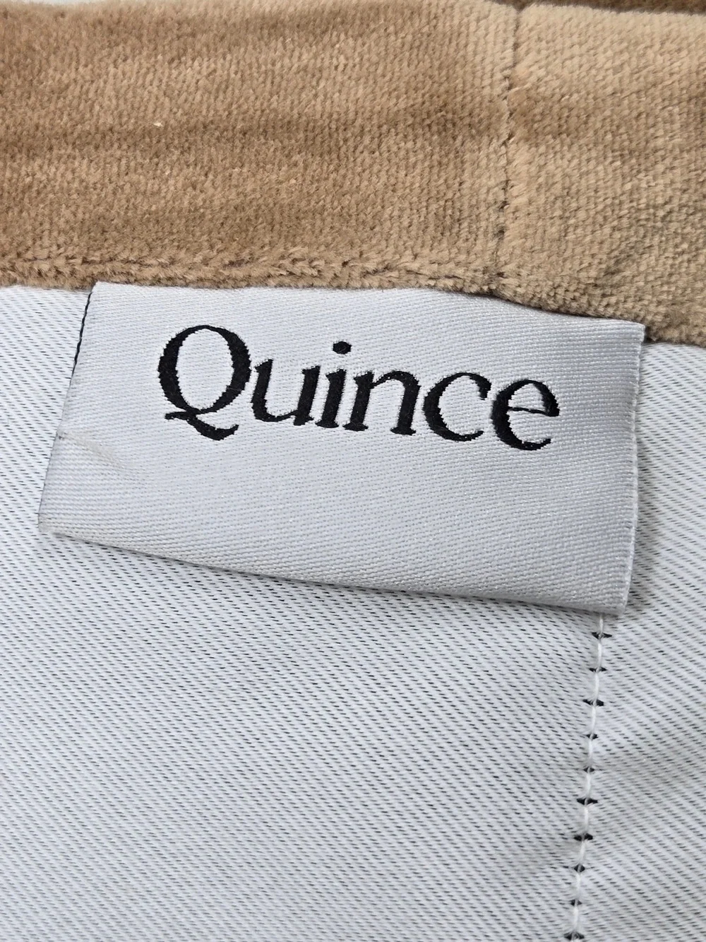 NWT QUINCE 1 48x84 Cotton Velvet True Blackout Curtain Camel 9263